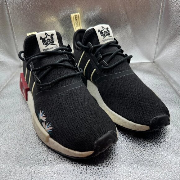 Size 8.5 Adidas Thebe Magugu x NMD_R1 Mens Black Running Sneakers GX2074 - Picture 4 of 13